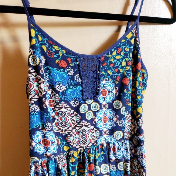 Band of Gypsies Spaghetti Strap Dress Boho Medium - Picture 2 of 8